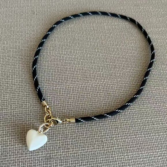 Roxanne Assoulin The Happy Cord Charm Necklace Black/Cream - Picture 3 of 4